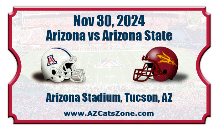 2024 Arizona Wildcats vs Arizona State Sun Devils Football Tickets