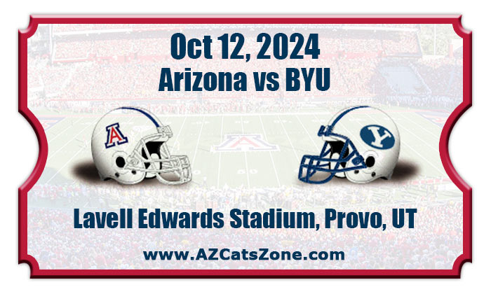 2024 Arizona Wildcats vs BYU Cougars Football Tickets