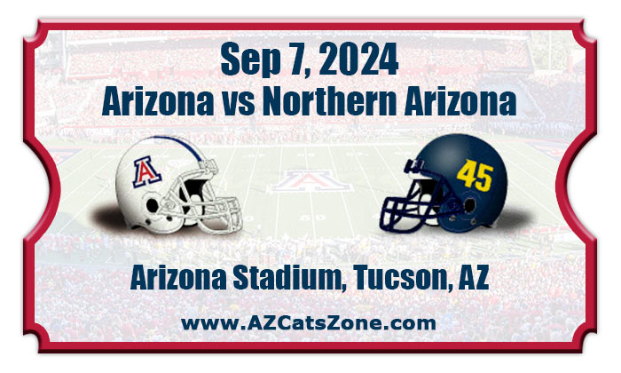 2024 Arizona Wildcats vs Northern Arizona Lumberjacks Football Tickets
