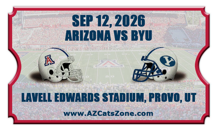 2026 Arizona Wildcats vs BYU Cougars Football Tickets