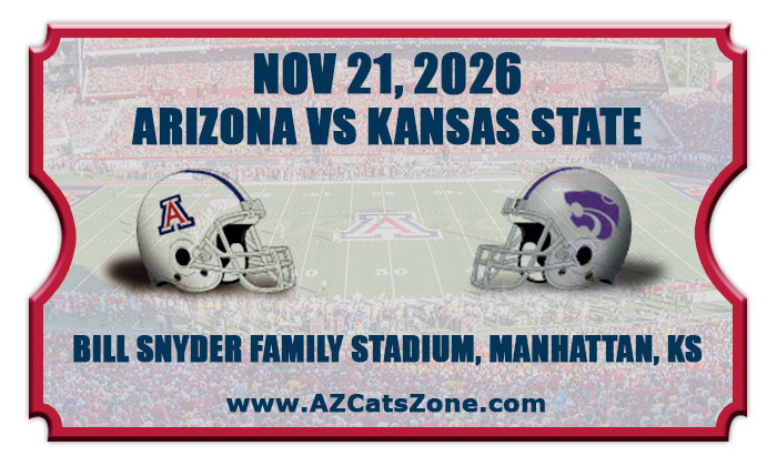 2026 Arizona Wildcats vs Kansas State Wildcats Football Tickets