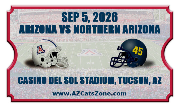 2026 Arizona Wildcats vs Northern Arizona Lumberjacks Football Tickets