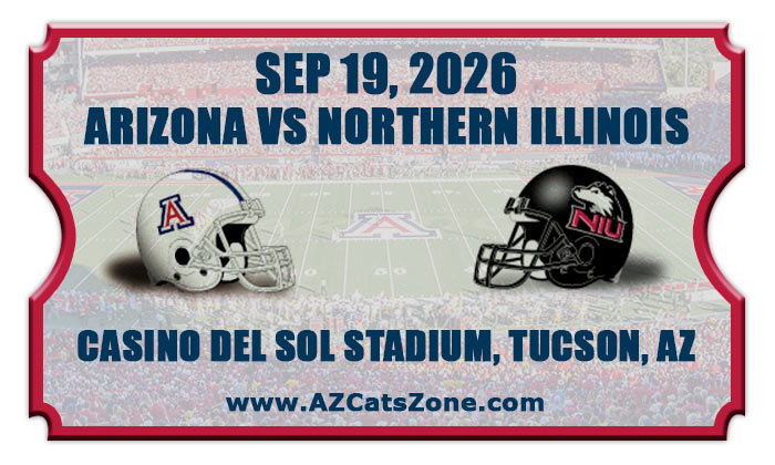 2026 Arizona Wildcats vs Northern Illinois Huskies Football Tickets